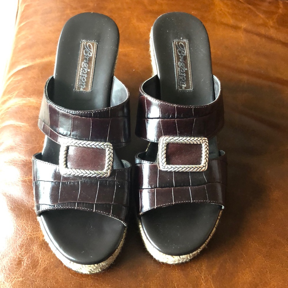 Brighton brown wedges, NEVER WORN!